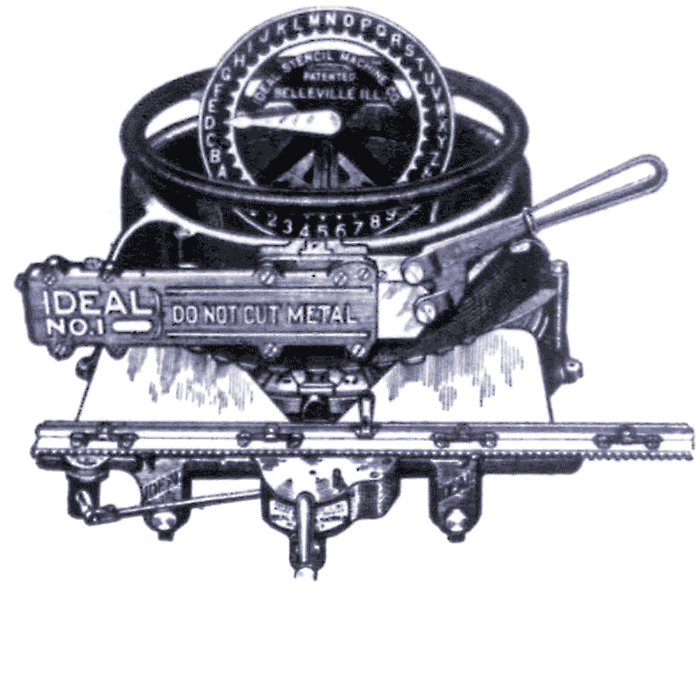USA, IDEAL No.1 Stencil Machine, since 1913